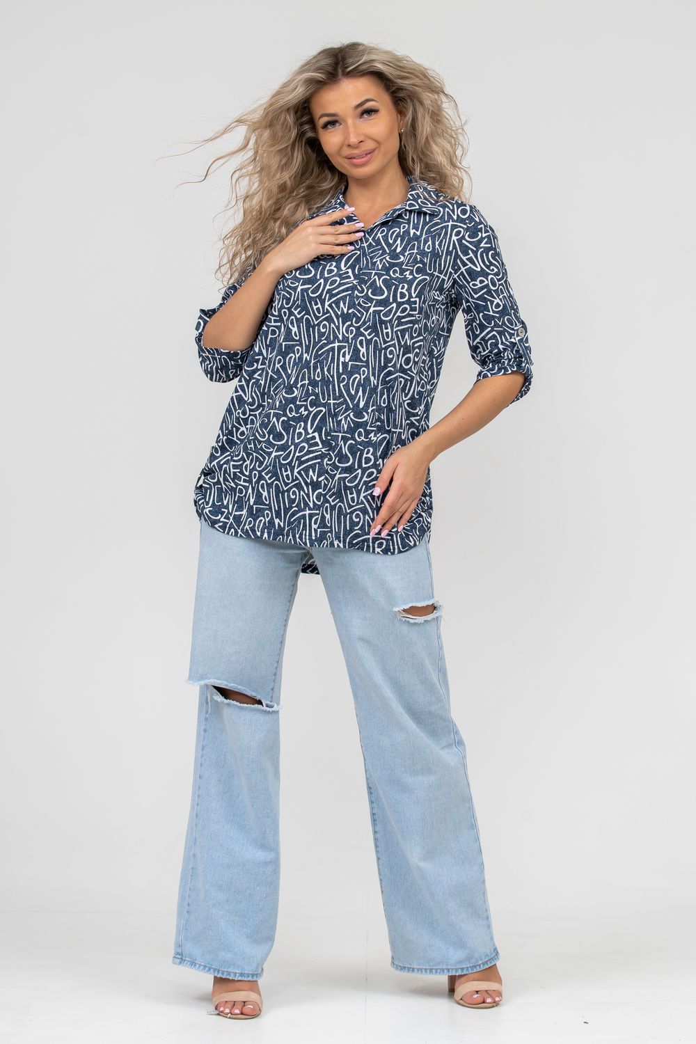 Туника 36545 - синий