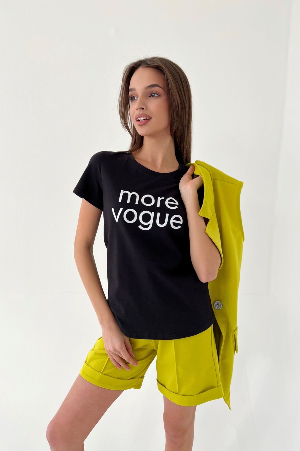 Жилет 8191 - желто-горчичный