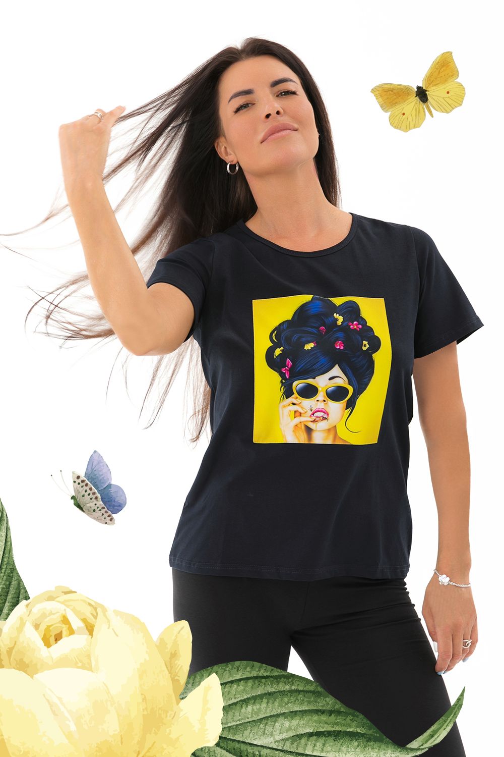 Футболка Урсула - черный