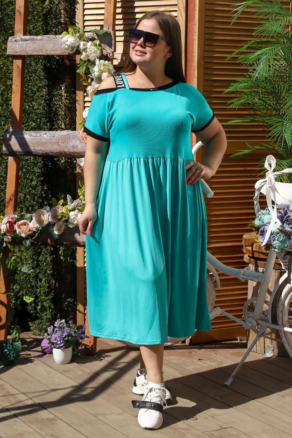 Платье 8215 - морская волна