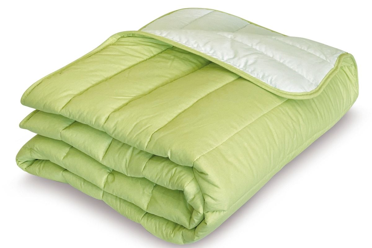 Одеяло с бамбуковым волокном всесезонное - светло-зеленый