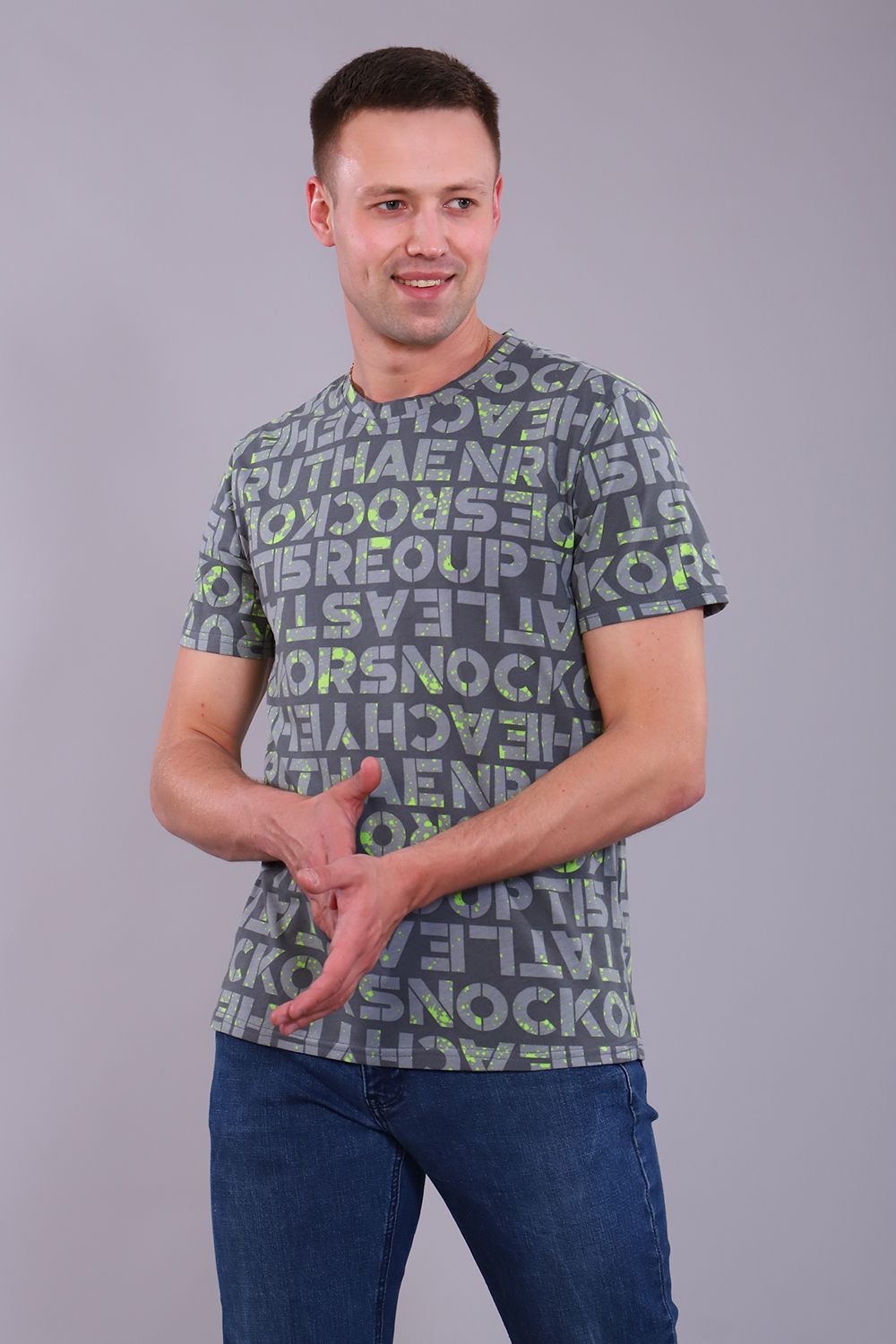 Футболка 11688 - серый