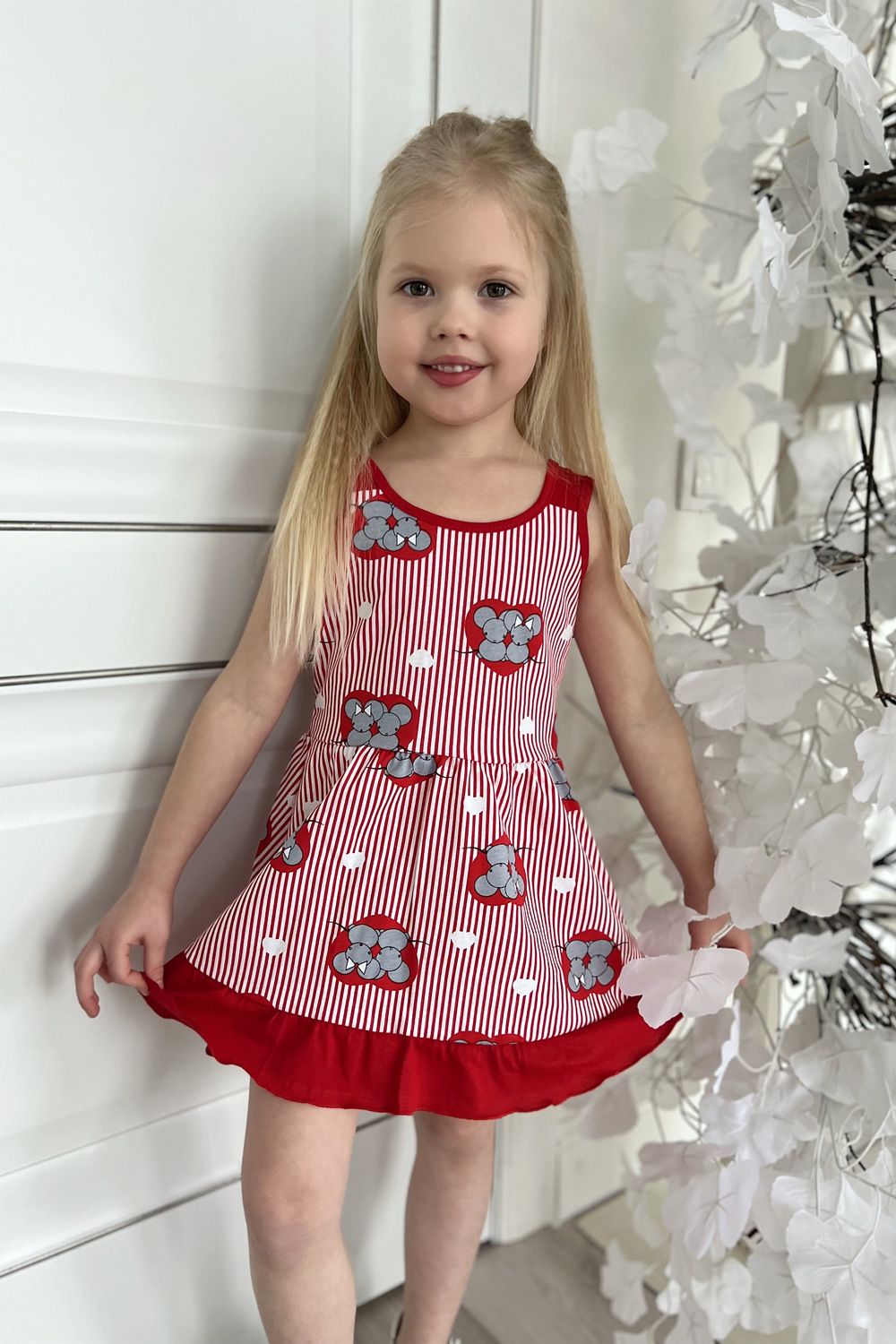 Сарафан 5109 детский - красный