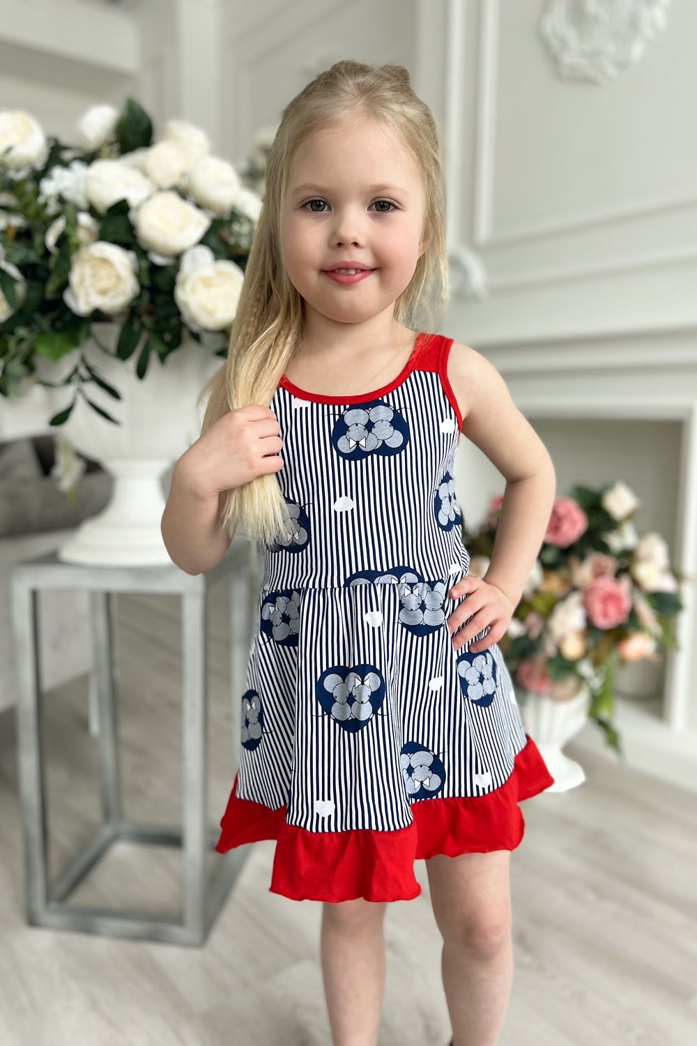 Сарафан 5109 детский - синий