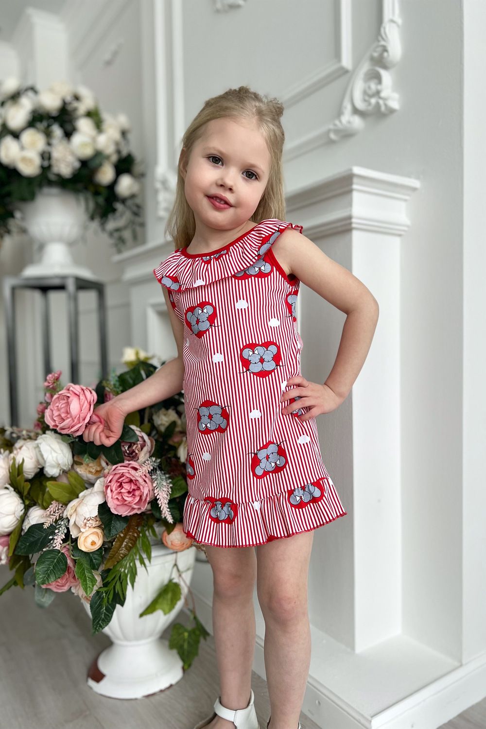 Сарафан 5106 детский - красный