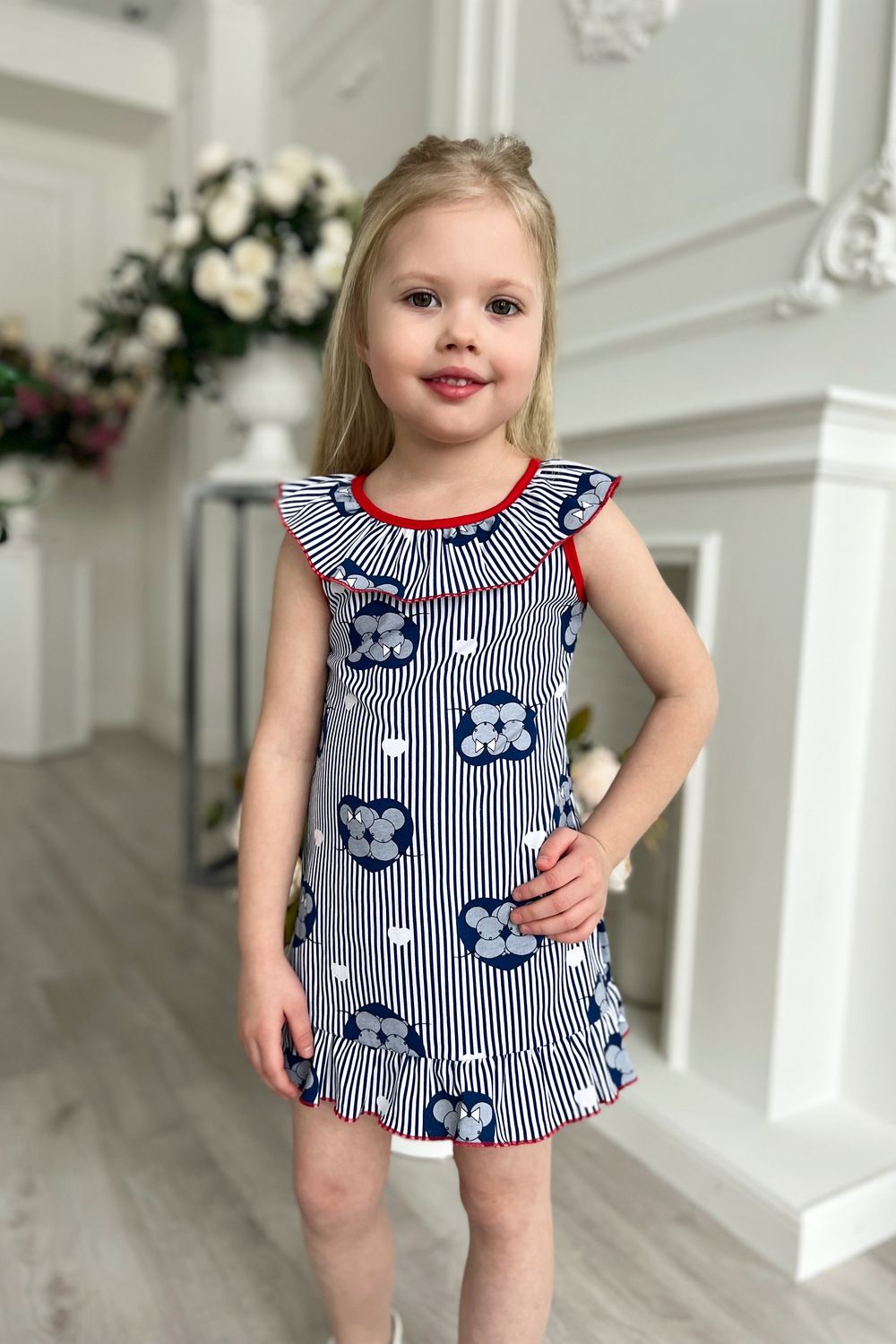 Сарафан 5106 детский - синий