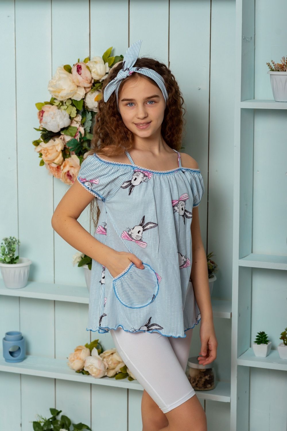 Майка 5118 детская - голубой