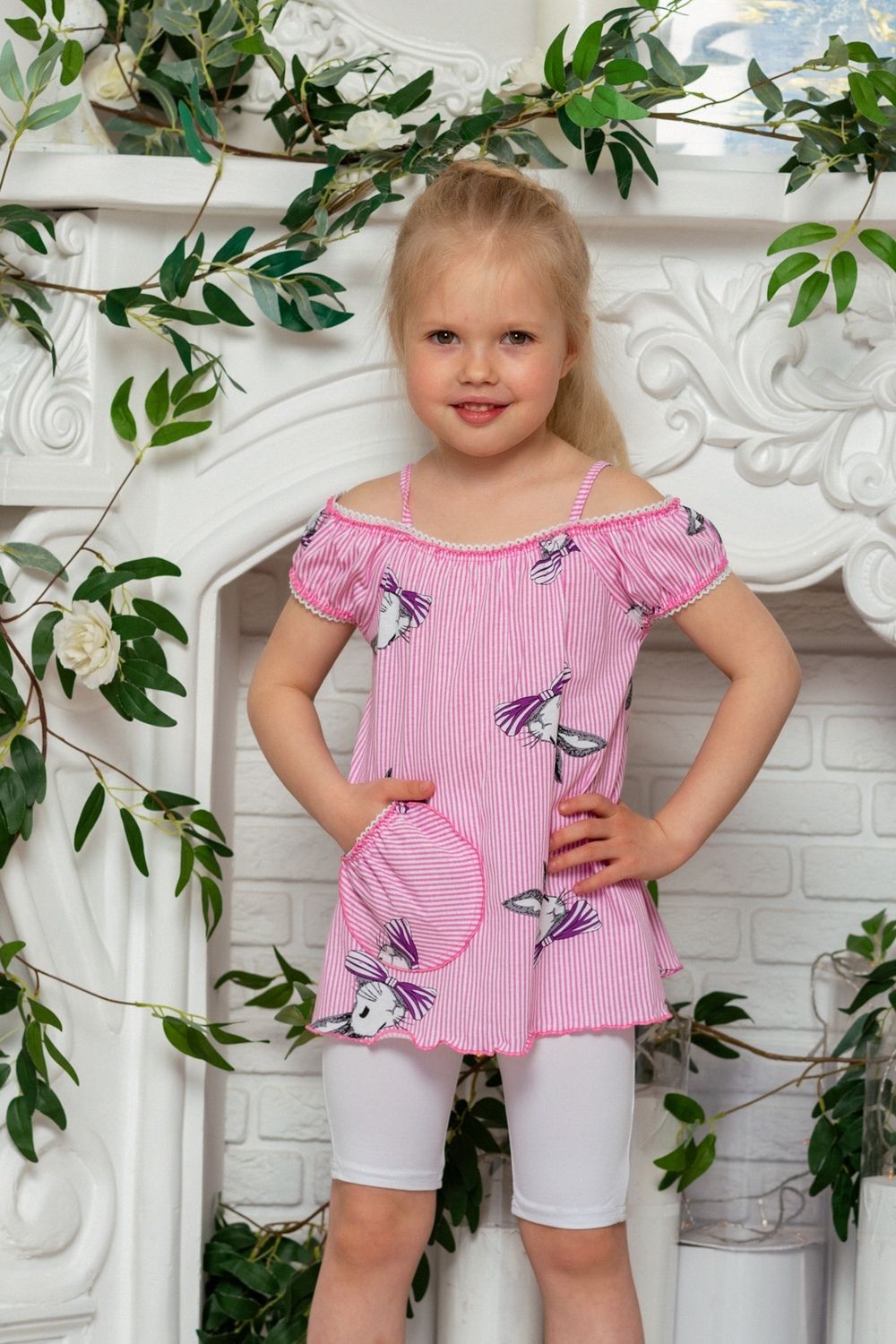 Майка 5118 детская - розовый