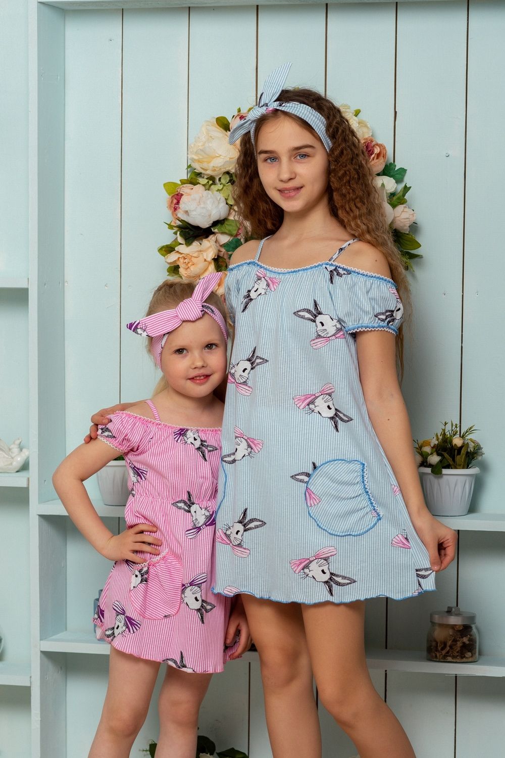 Платье 5116 детское - голубой