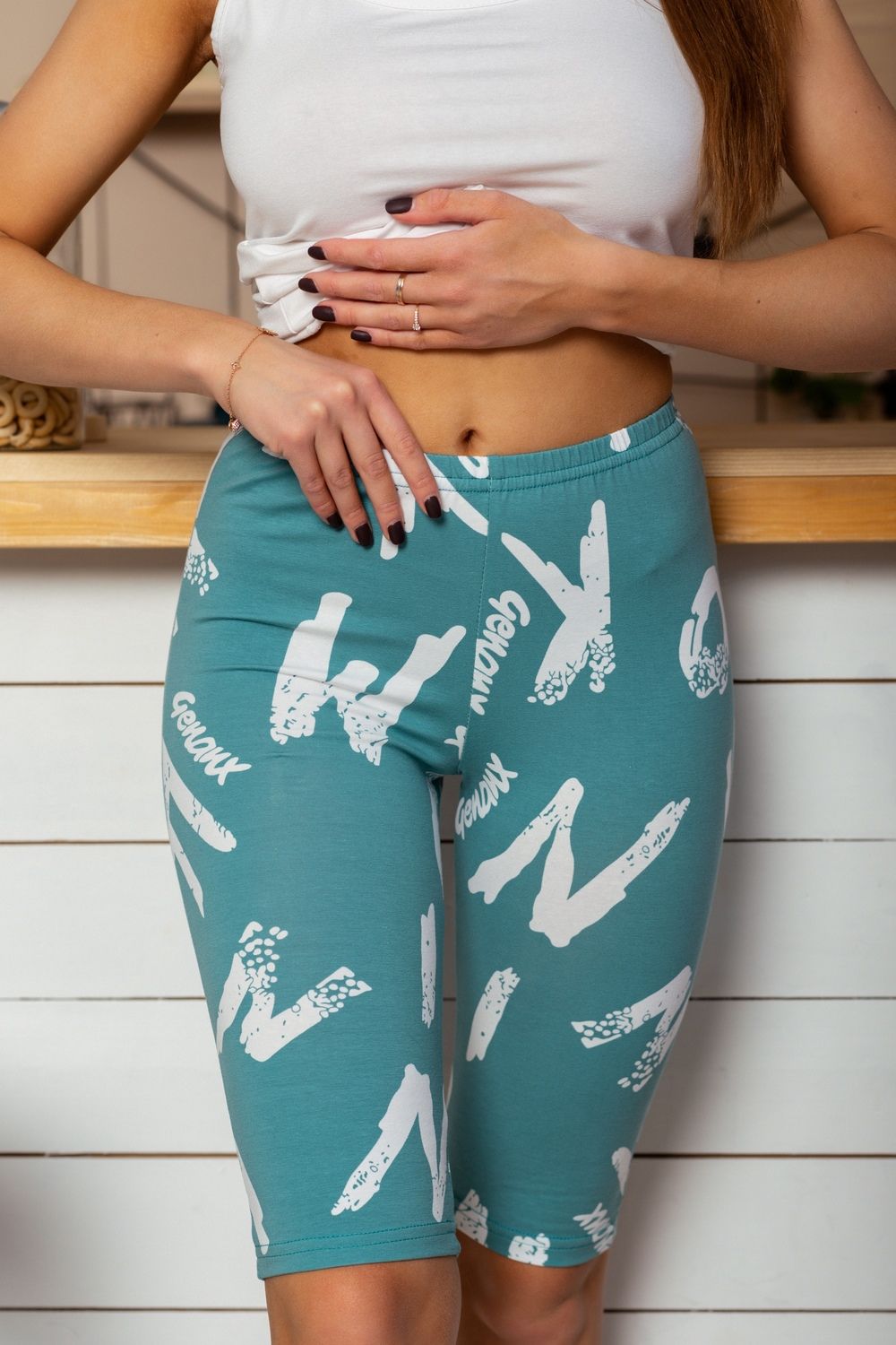 Бриджи 8235 - зеленый