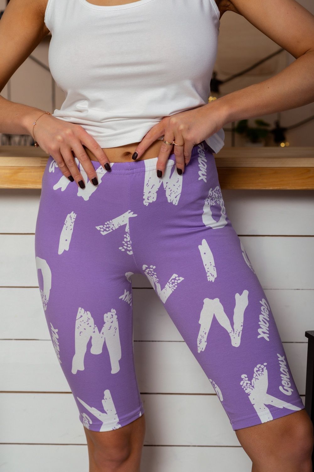 Бриджи 8235 - лавандовый