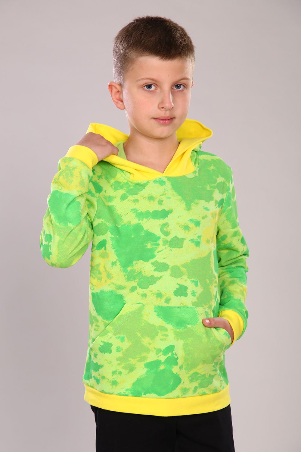 Толстовка 11686 - зеленый