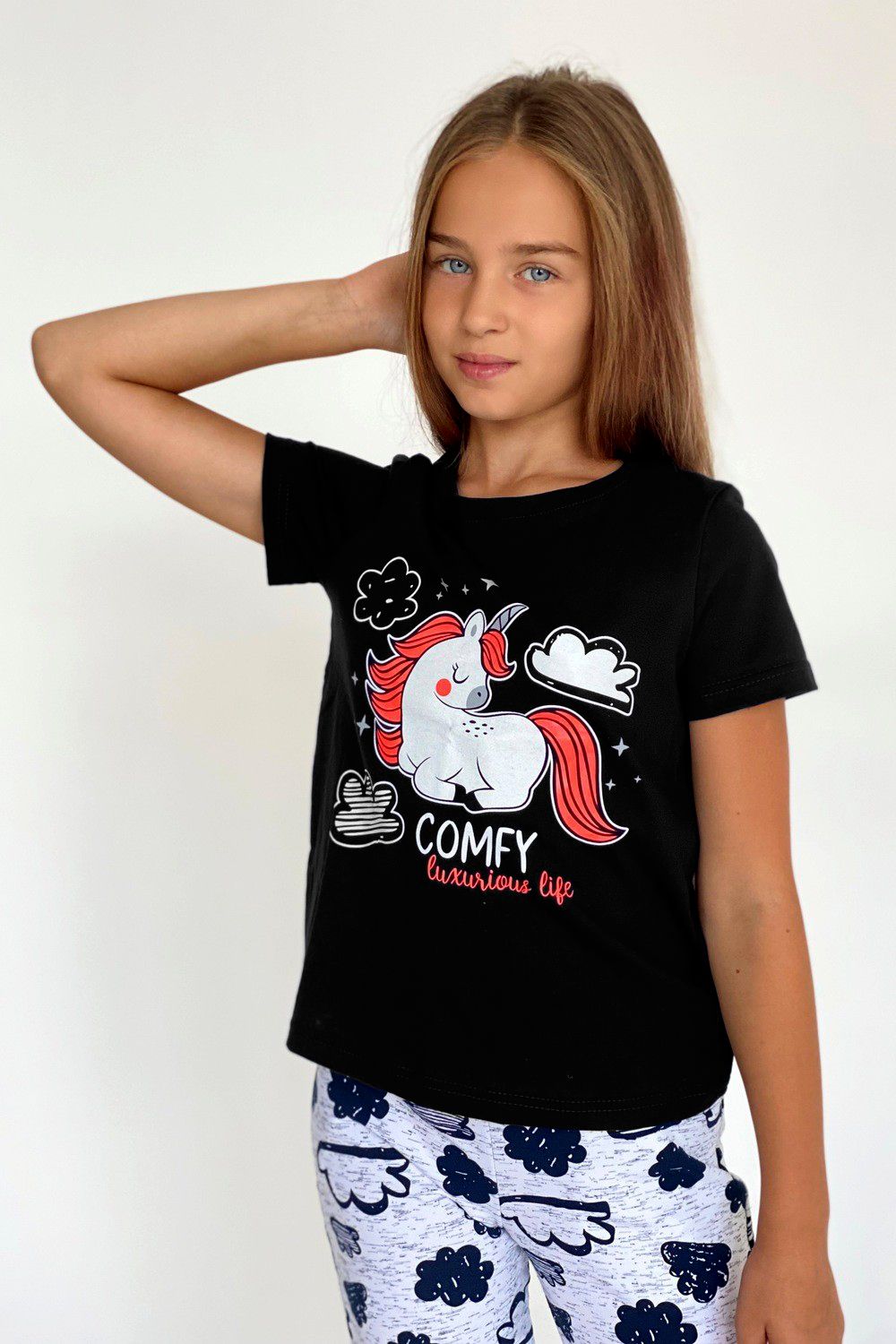 Футболка 5092 детская - черный