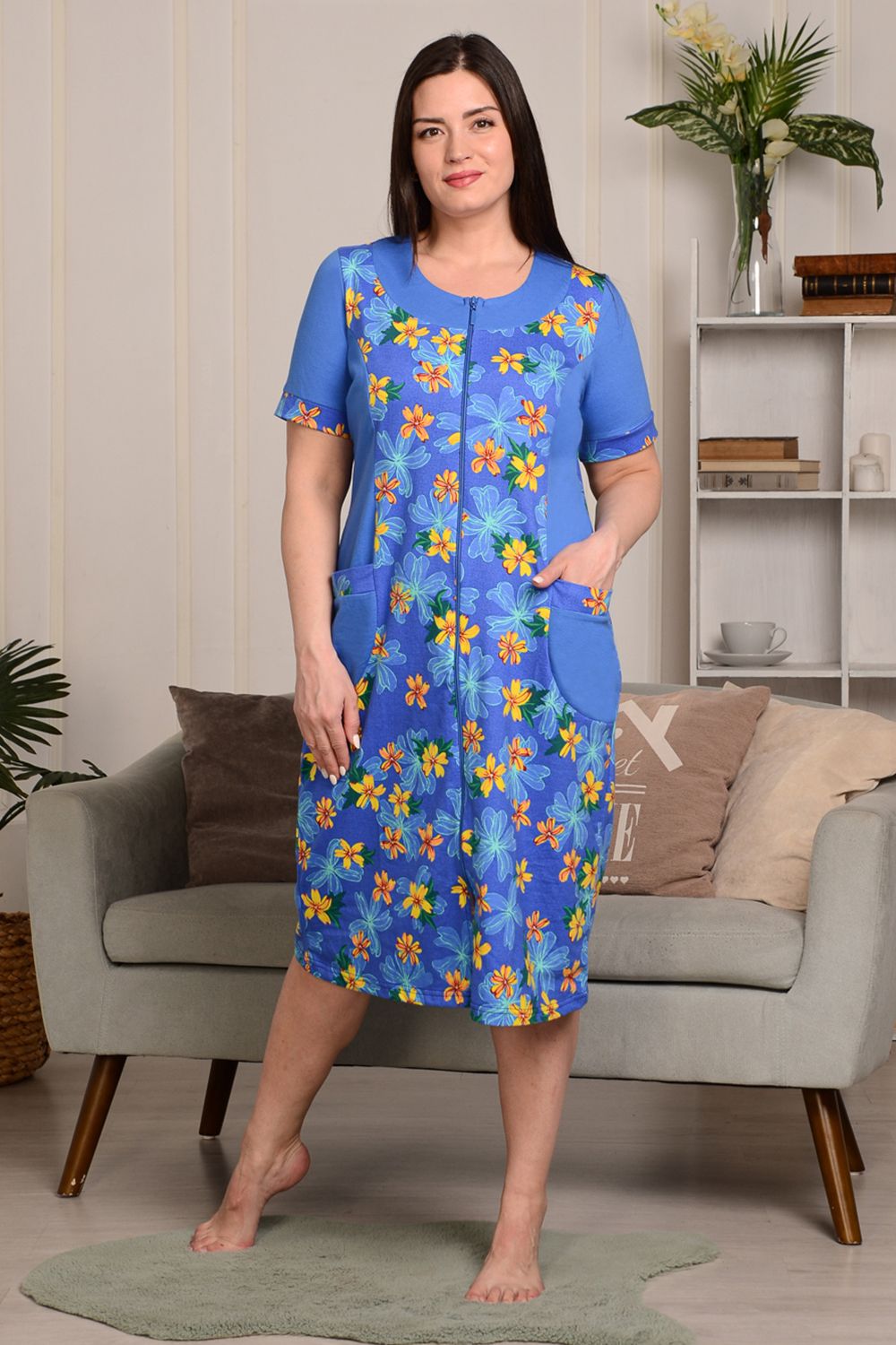 Халат 11691 - индиго