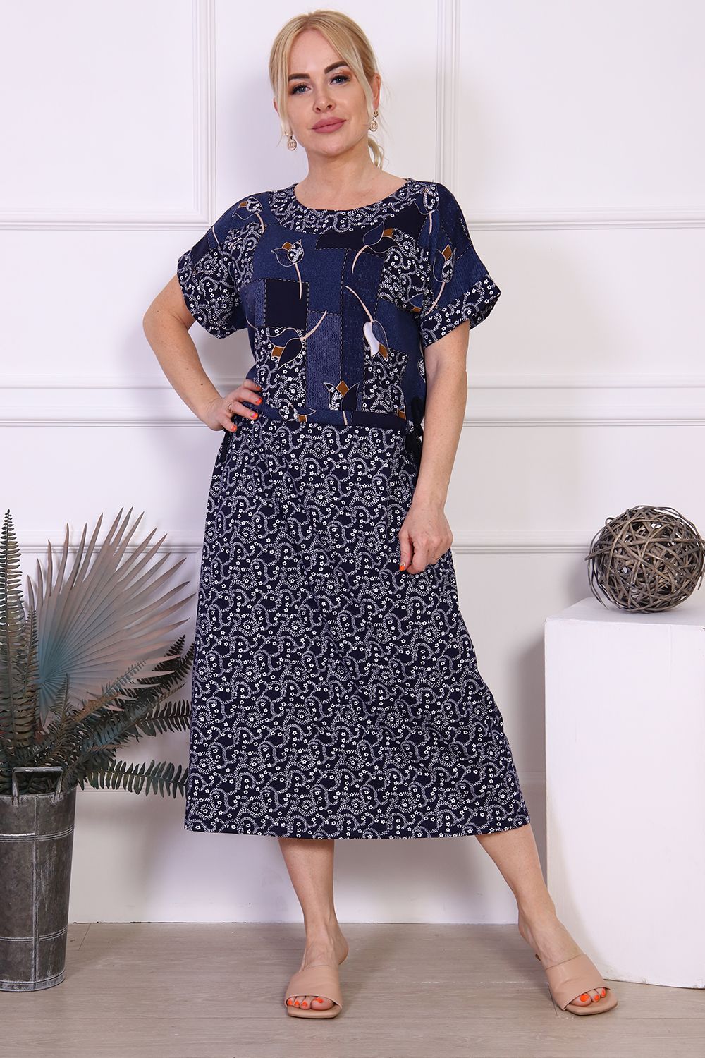 Платье 24250 - темно-синий