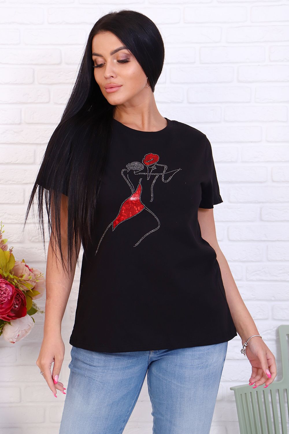 Футболка 56607 - черный