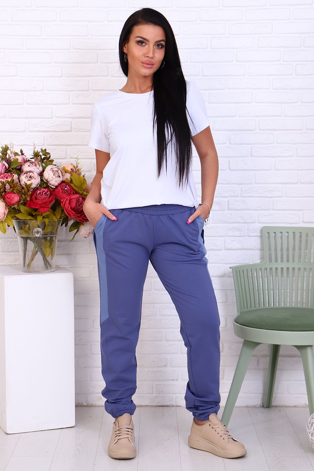 Брюки 11198 - голубой