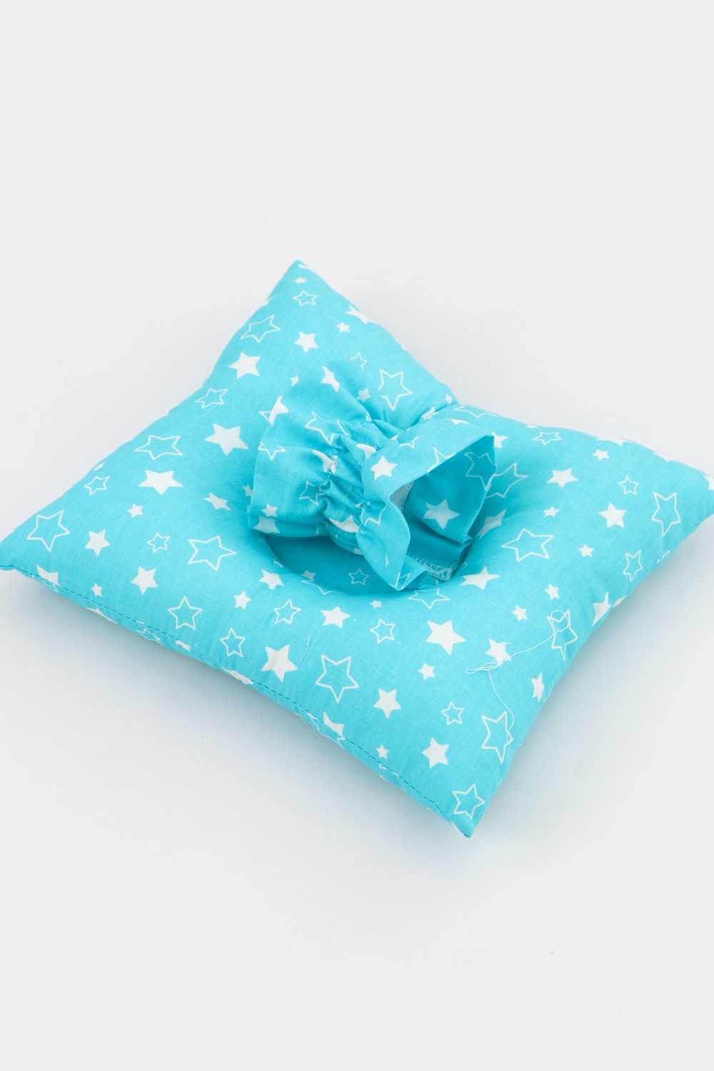 Подушка для кормления ребенка на манжете арт. ПКР/звездочка-бирюза - бирюза