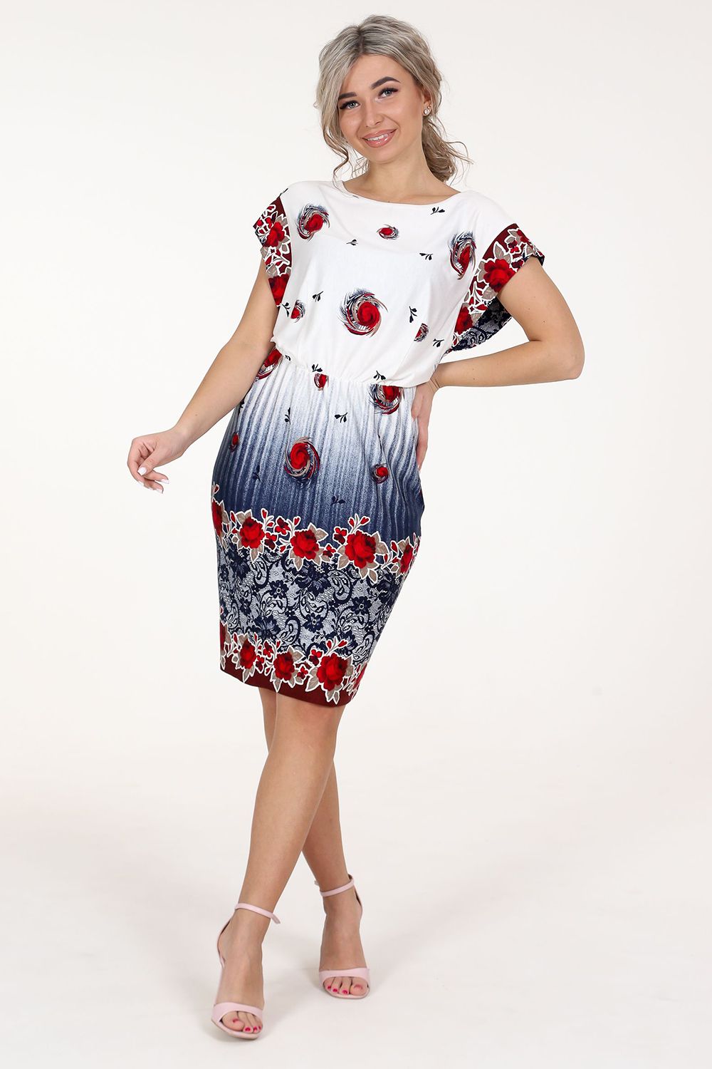 Платье 24730 - красный