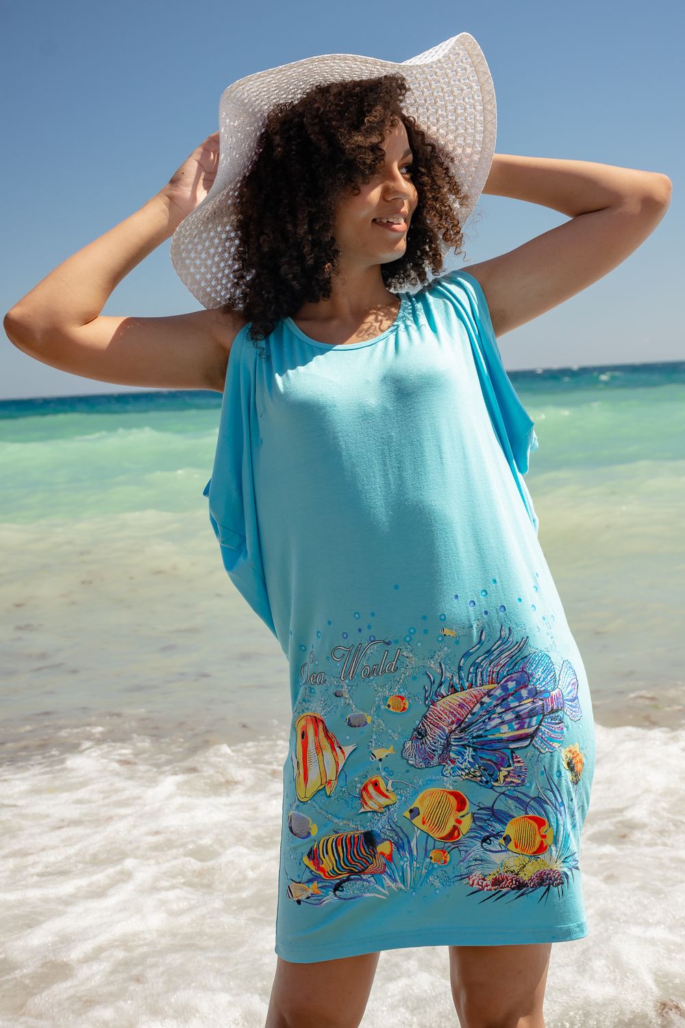 Туника Ностальгия - голубой