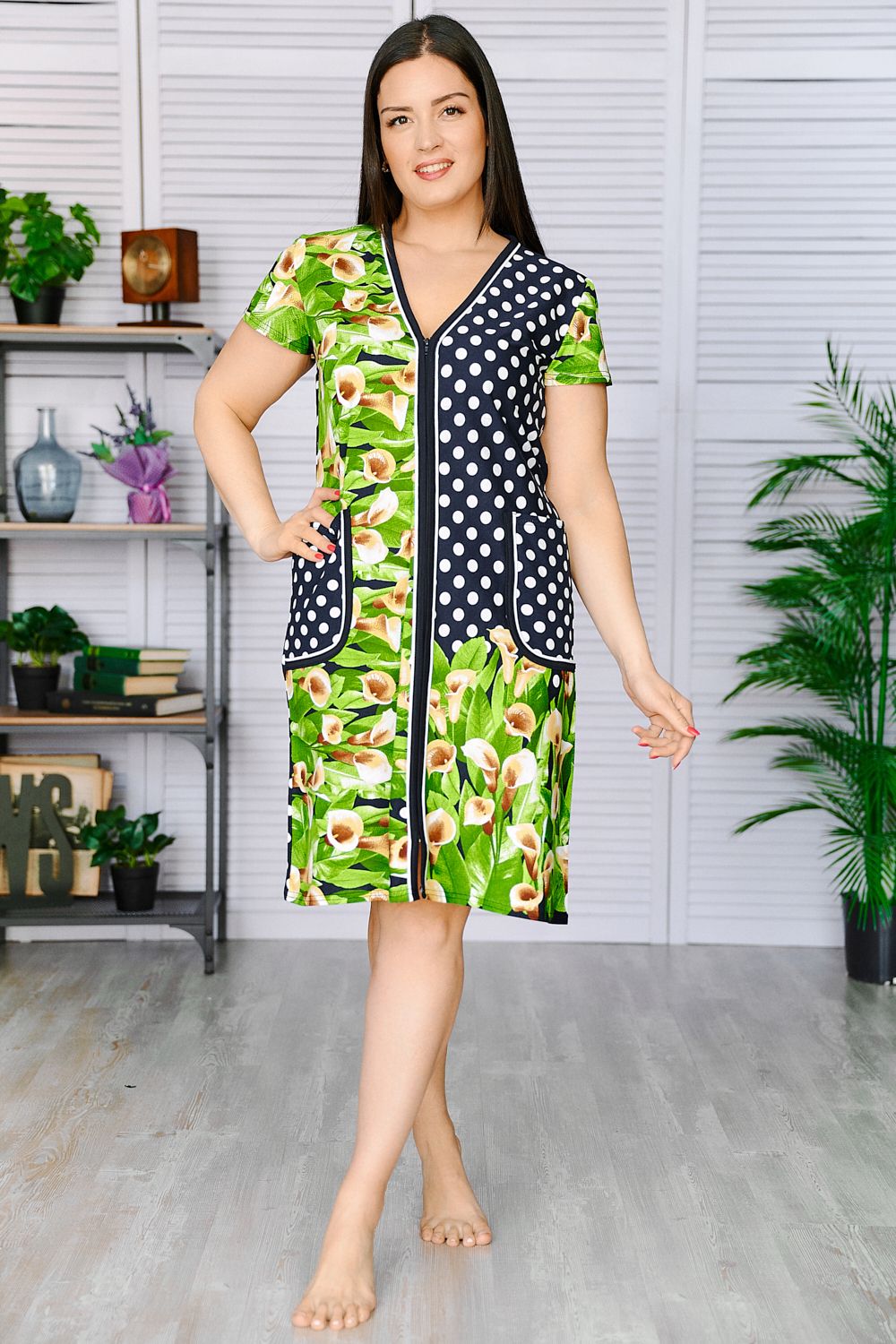 Халат 39014 - желтый