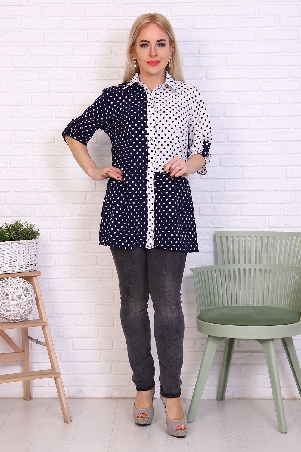 Туника 31664 - синий