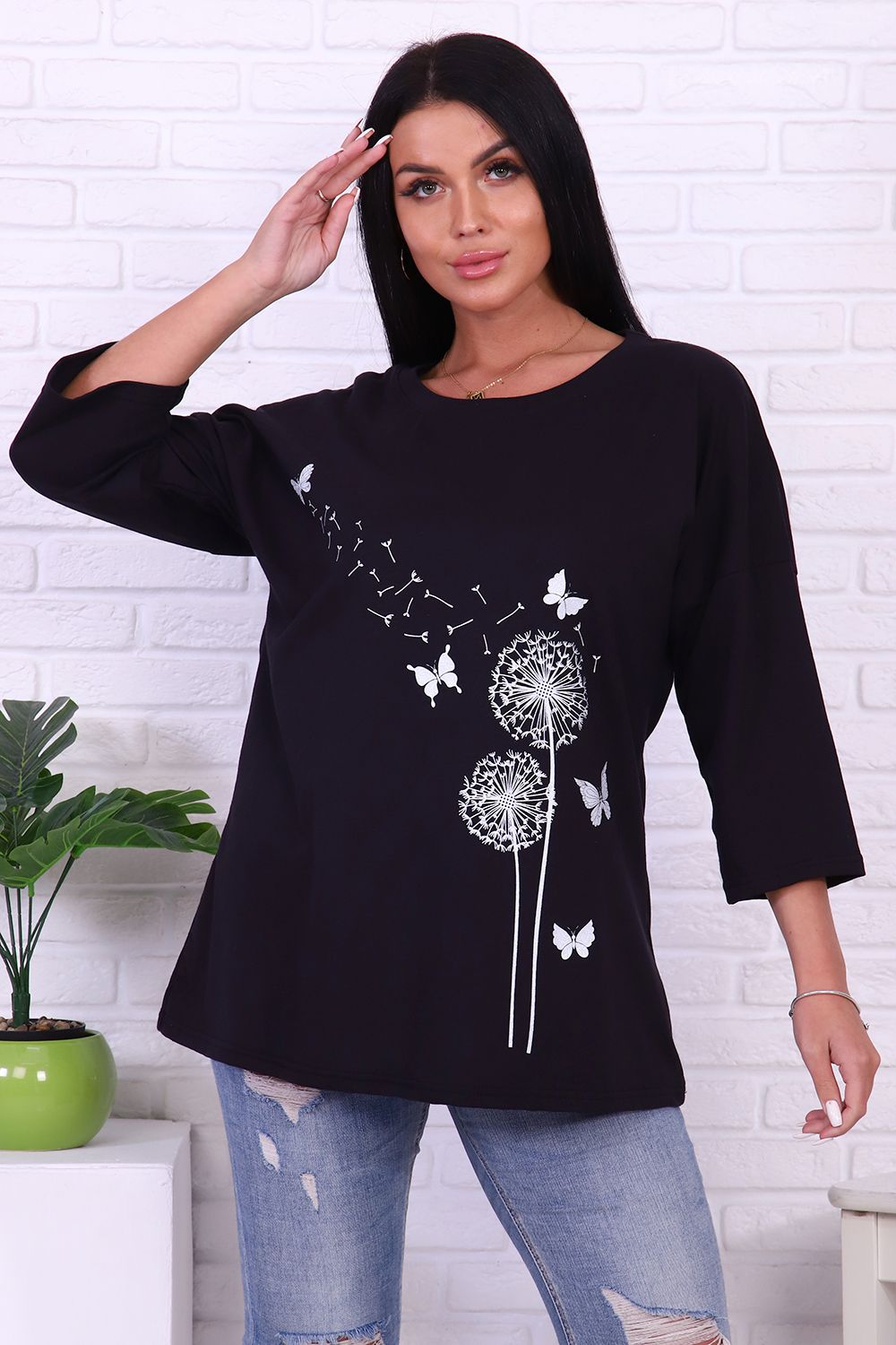 Туника 4489 - черный