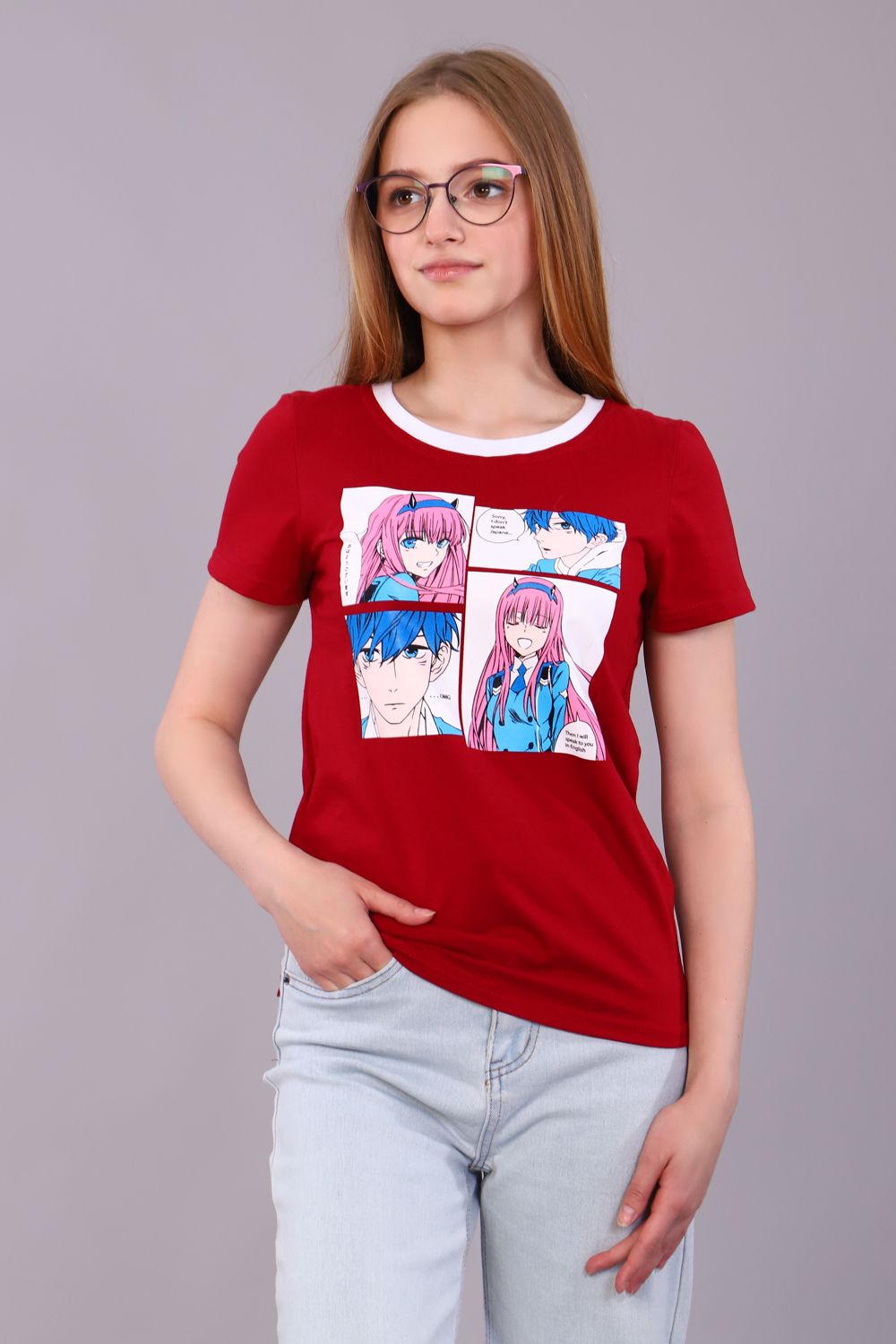 Футболка 15309 - бордо