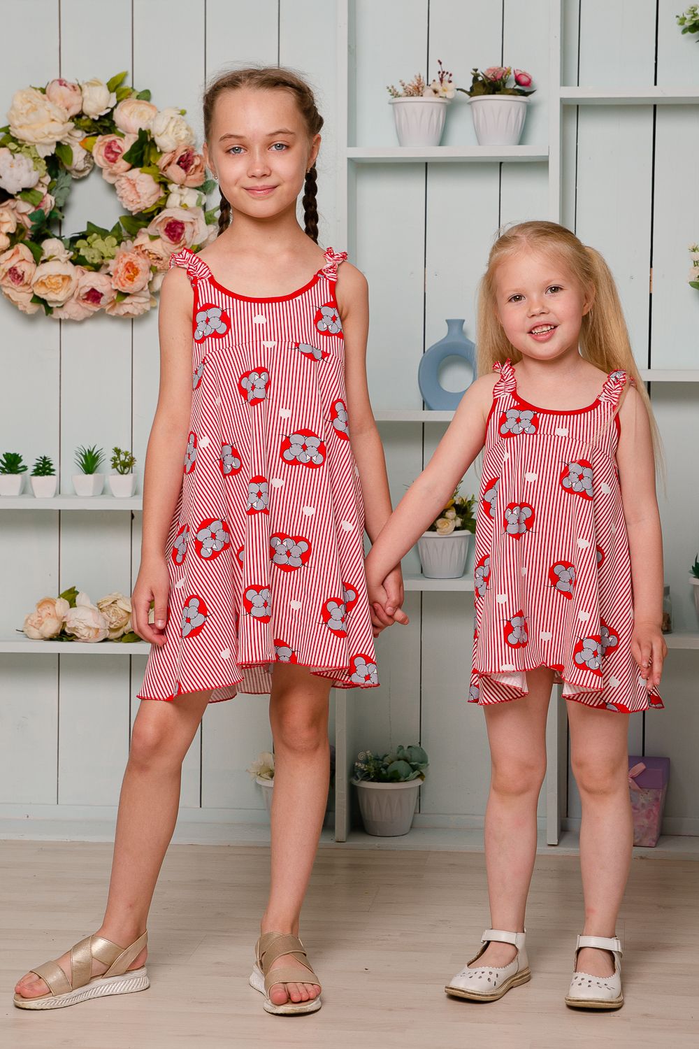 Сарафан 5122 детский - красный