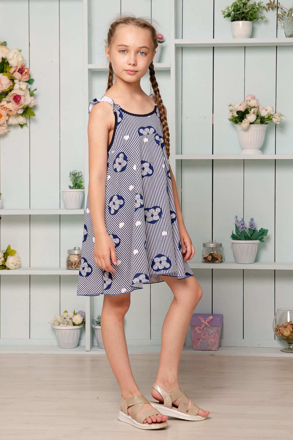 Сарафан 5122 детский - синий