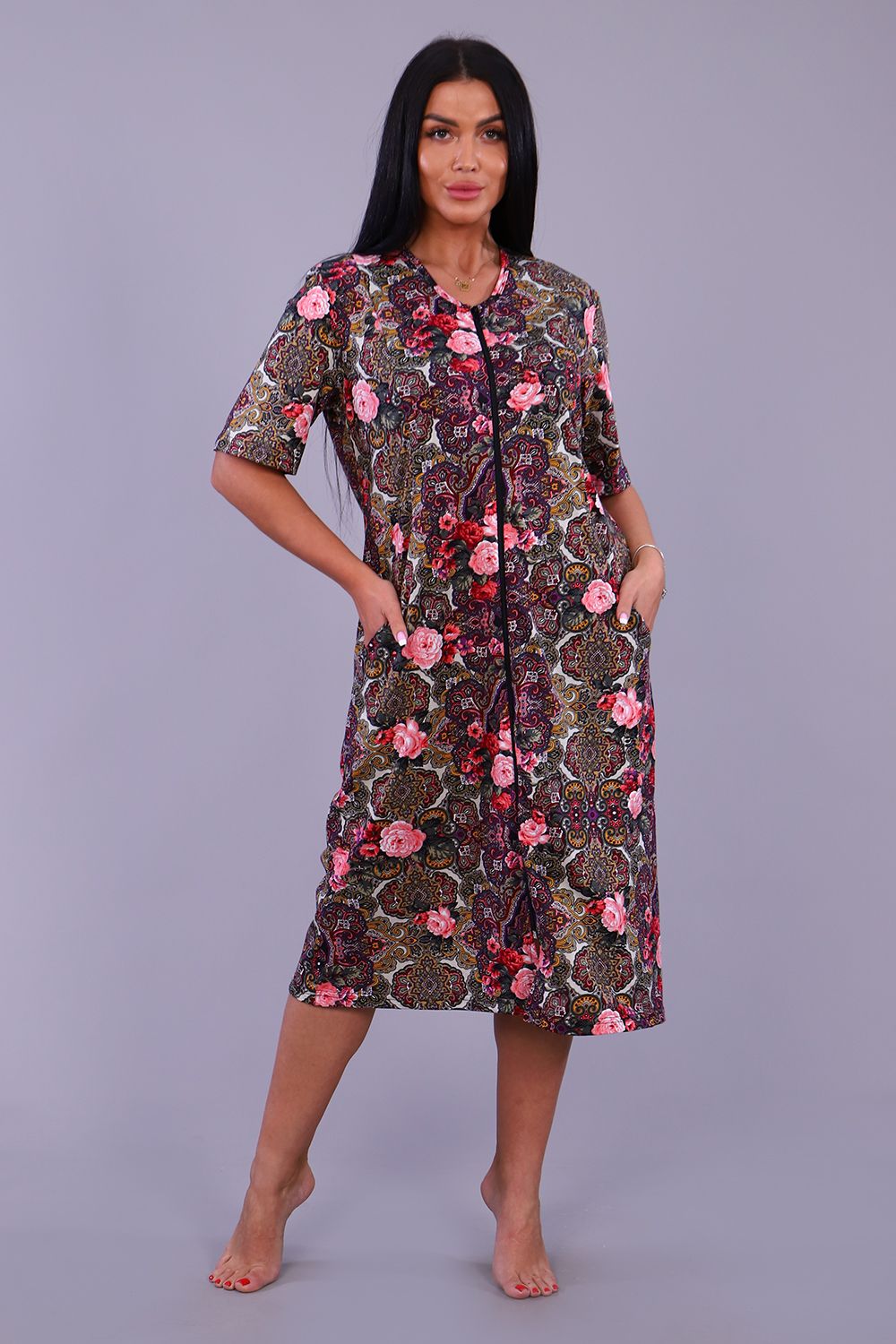 Халат 70002 - розовый