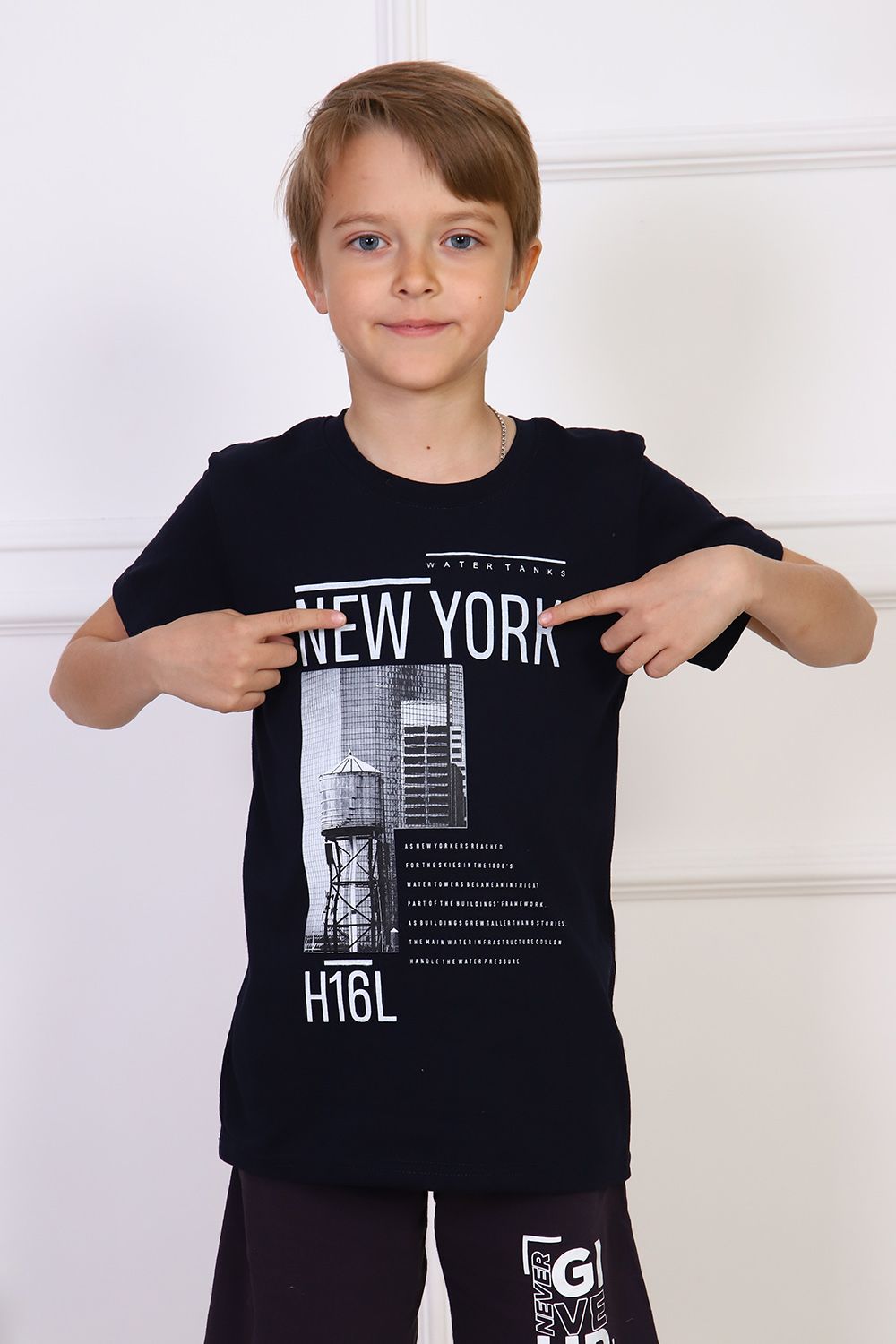 Футболка 51015 детская - темно-синий