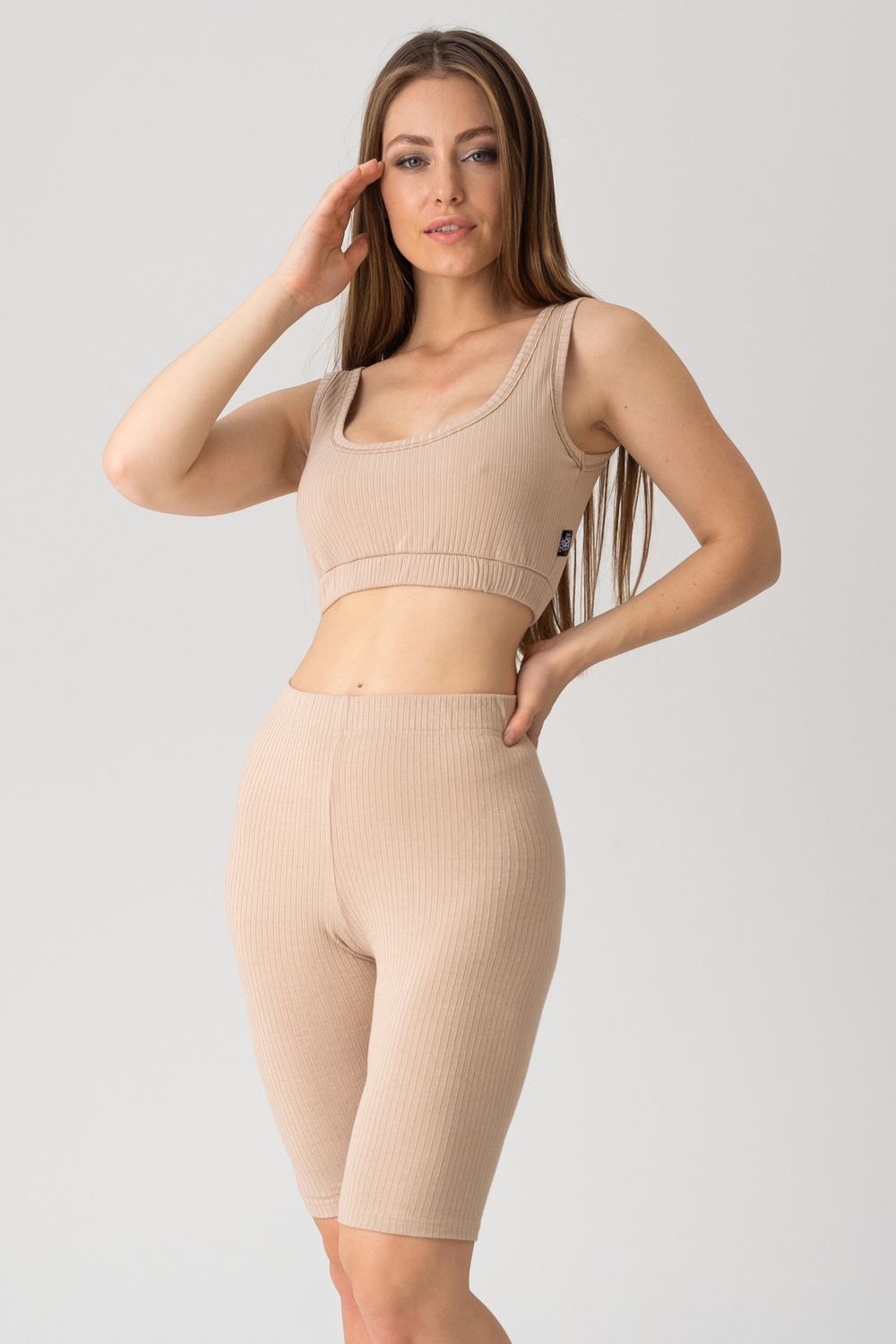 Бриджи Hot Story Strip - бежевый