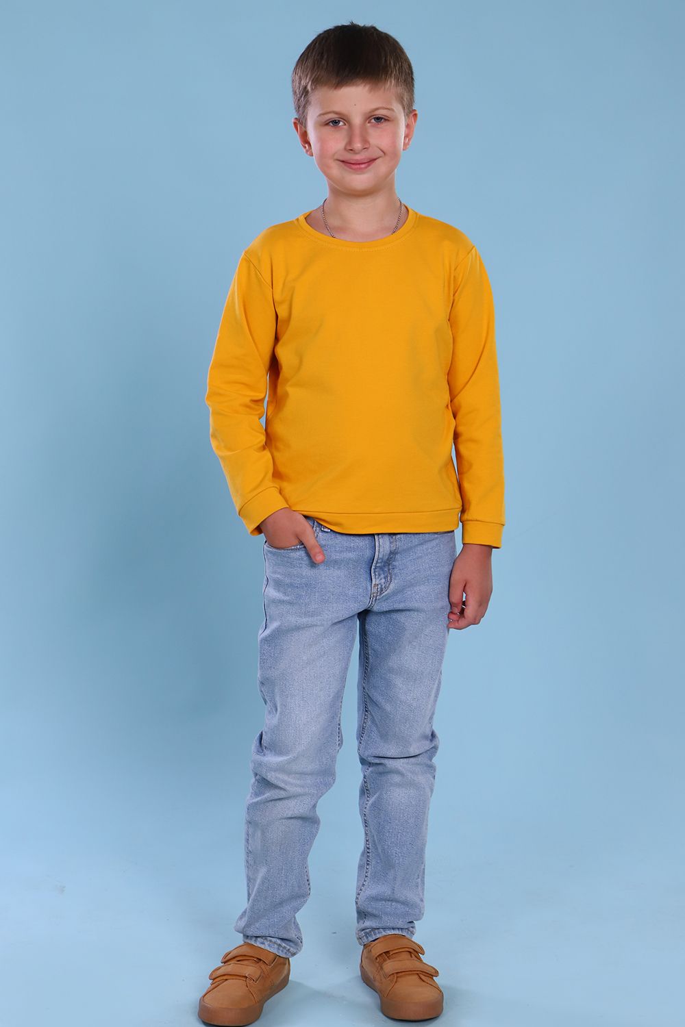 Толстовка 11713 детская - горчичный