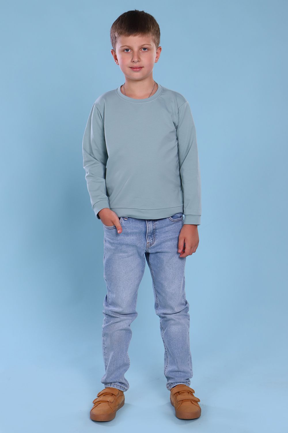 Толстовка 11713 детская - оливковый