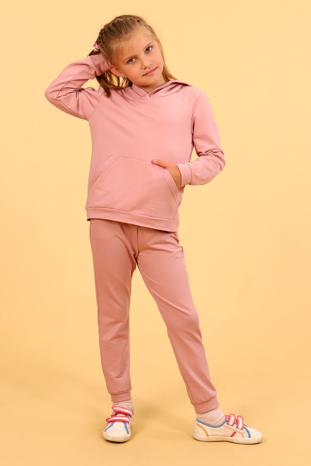 Толстовка 11701 детская - сухая роза