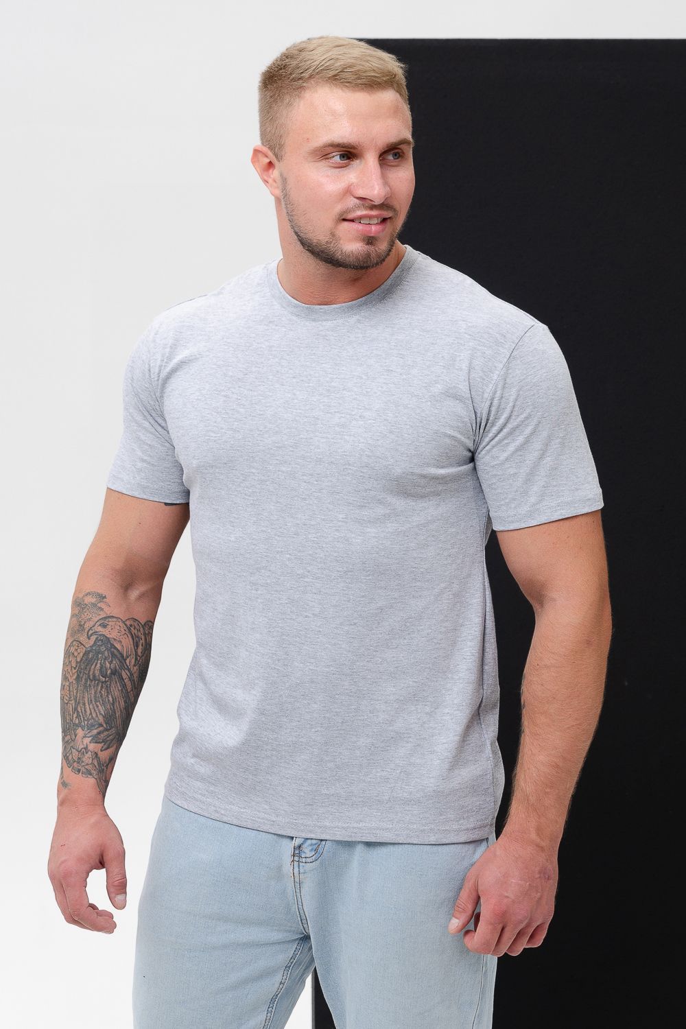 Футболка Матвей - серый меланж