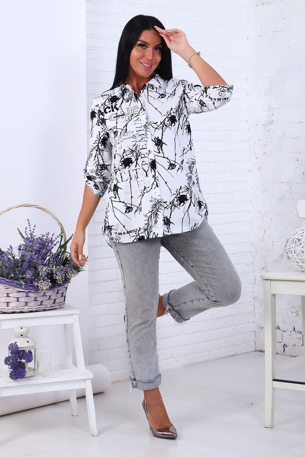 Туника 36569 - белый