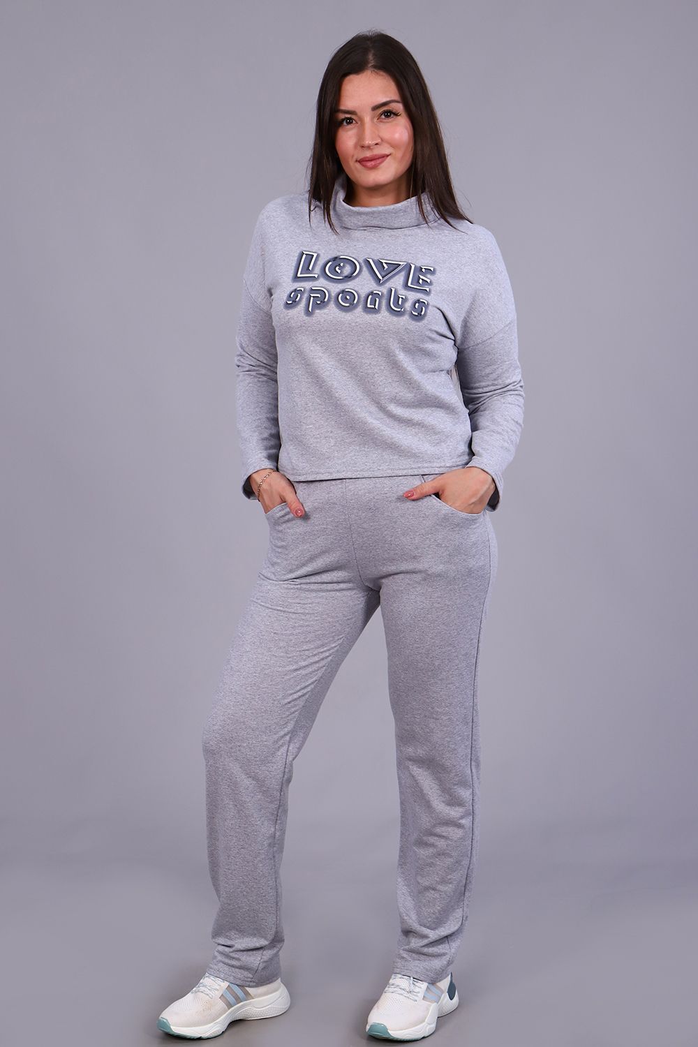 Костюм 24886 - серый меланж