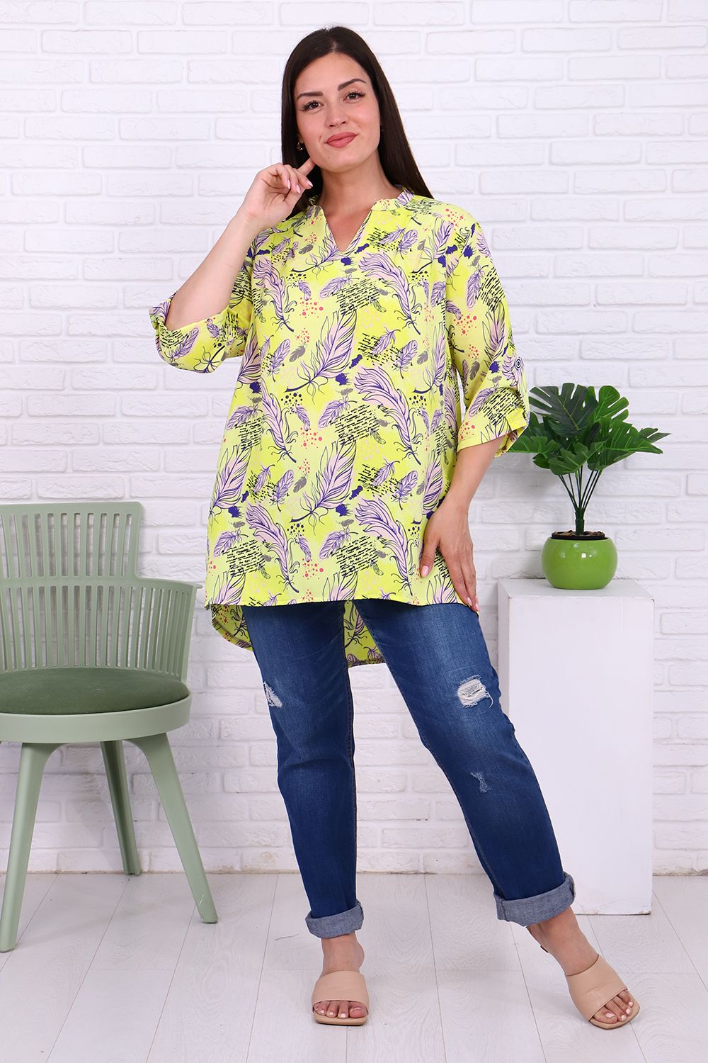 Туника 52187 - желтый