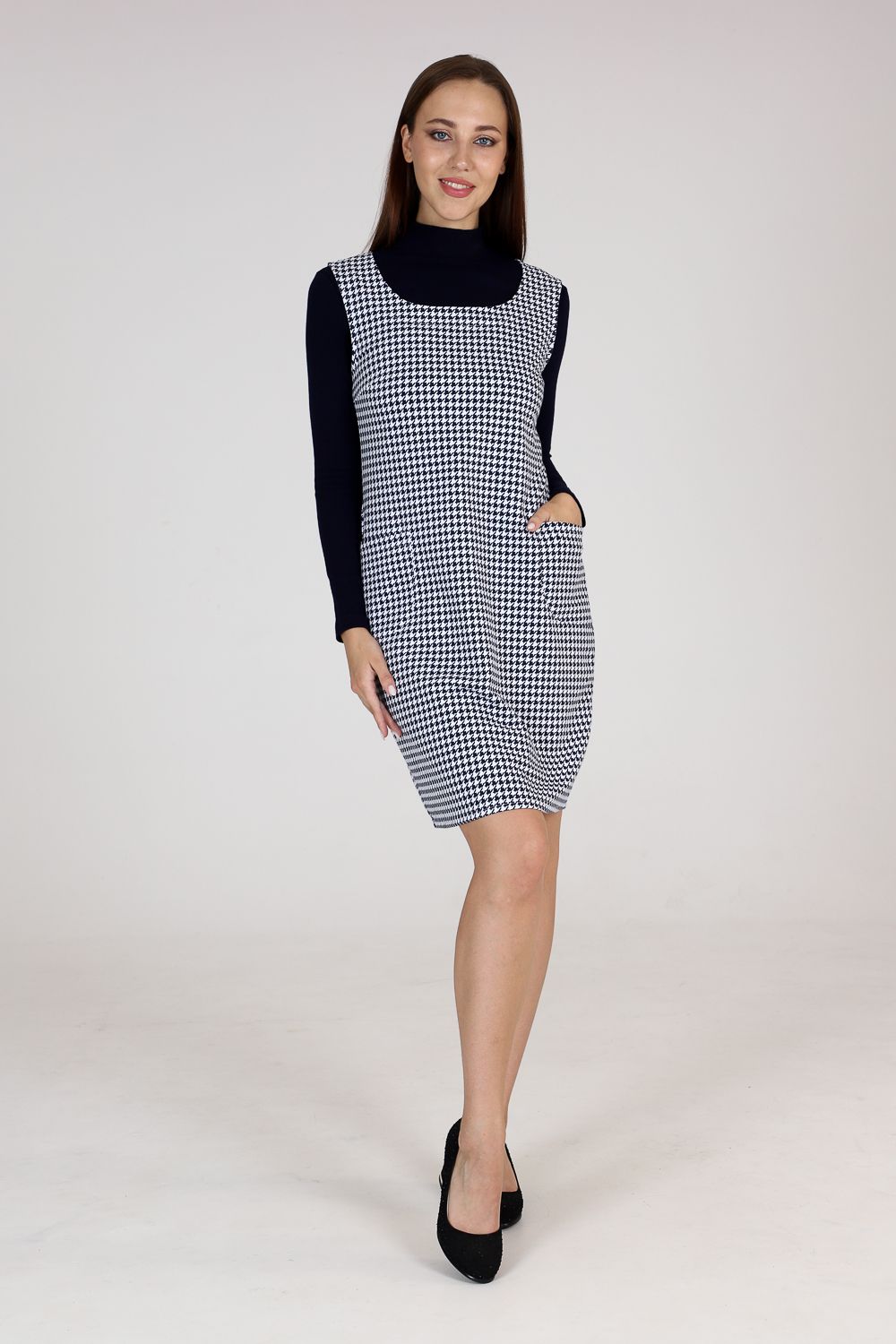 Сарафан 18020 - гусиная лапка