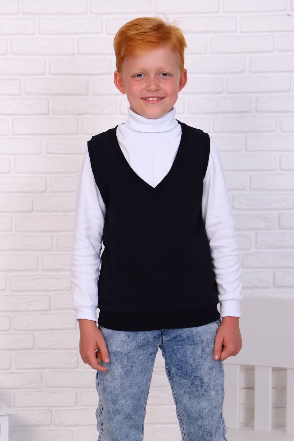 Жилет 17583 - темно-синий