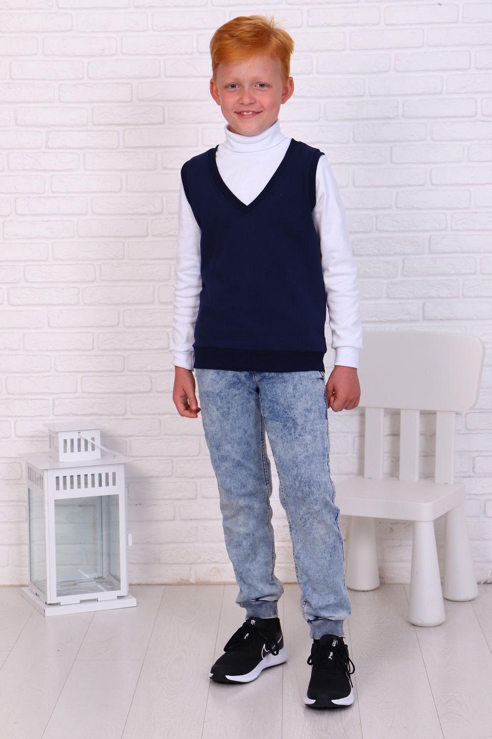 Жилет 17583 - индиго