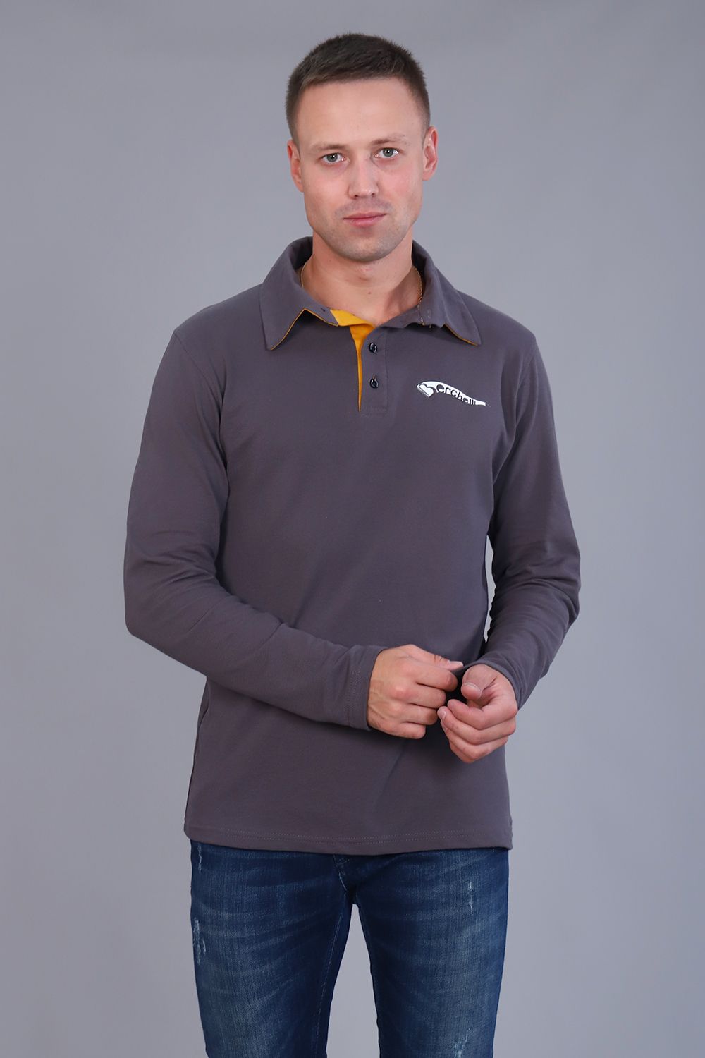 Футболка поло 6795 - горчица