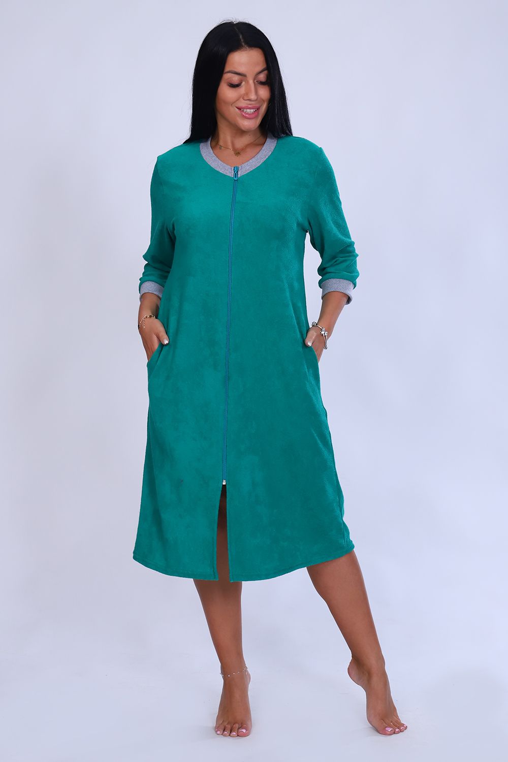 Халат 6760 - зеленый