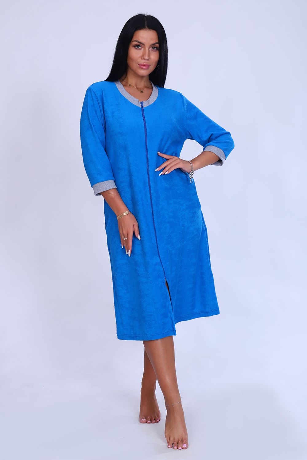 Халат 6760 - синий