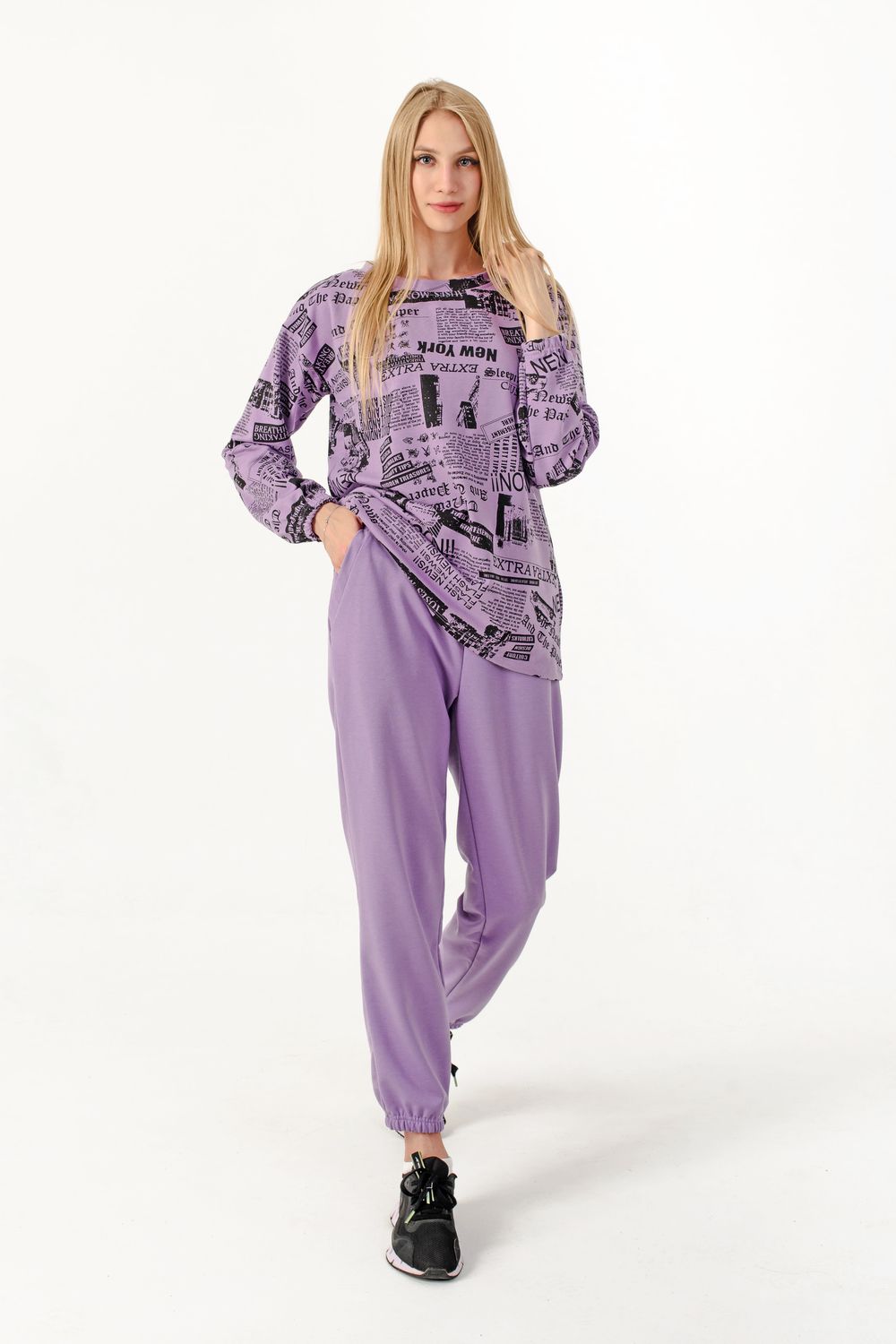 Костюм 11762 - сиреневый