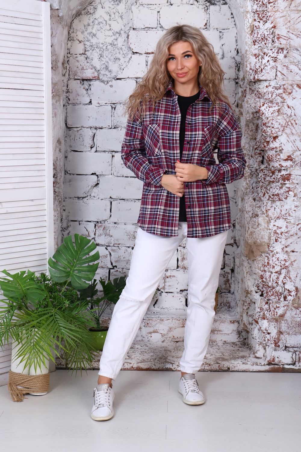 Туника 57045 - вишневый