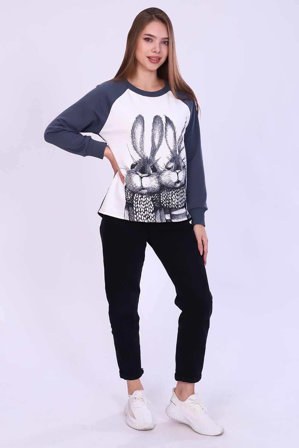 Толстовка 24898 - экрю