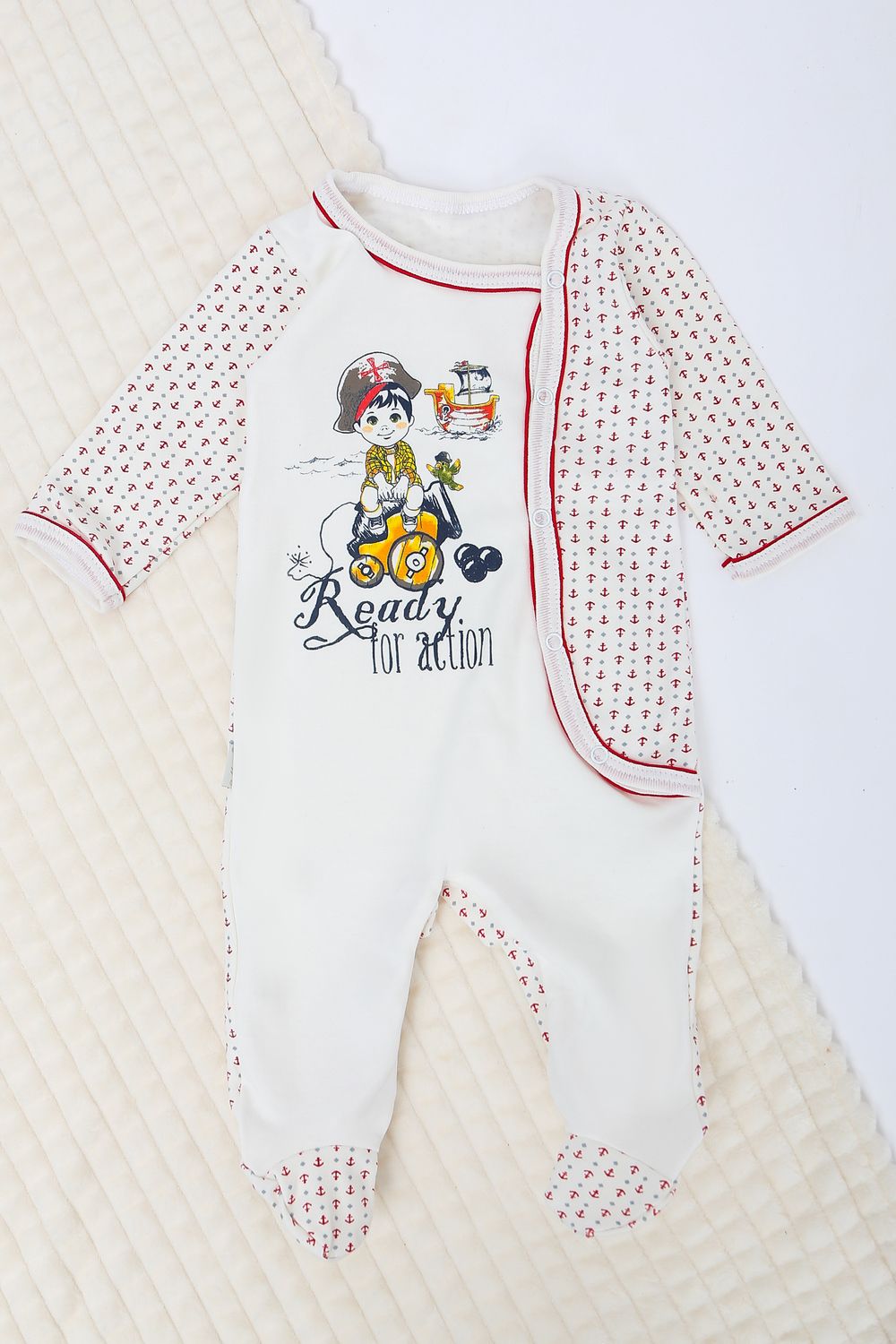 Комбинезон 201503-6 детский - красный